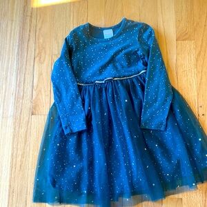 Hanna Andersson 4 (100) green/gold holiday dress